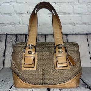 Vintage Y2K Coach SoHo Signature Tote Bag
